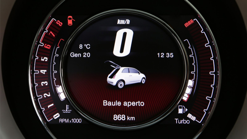 Illustration for article titled Drink The Kool-Aid Of The Fiat 500's Nifty New Digital Gauges
